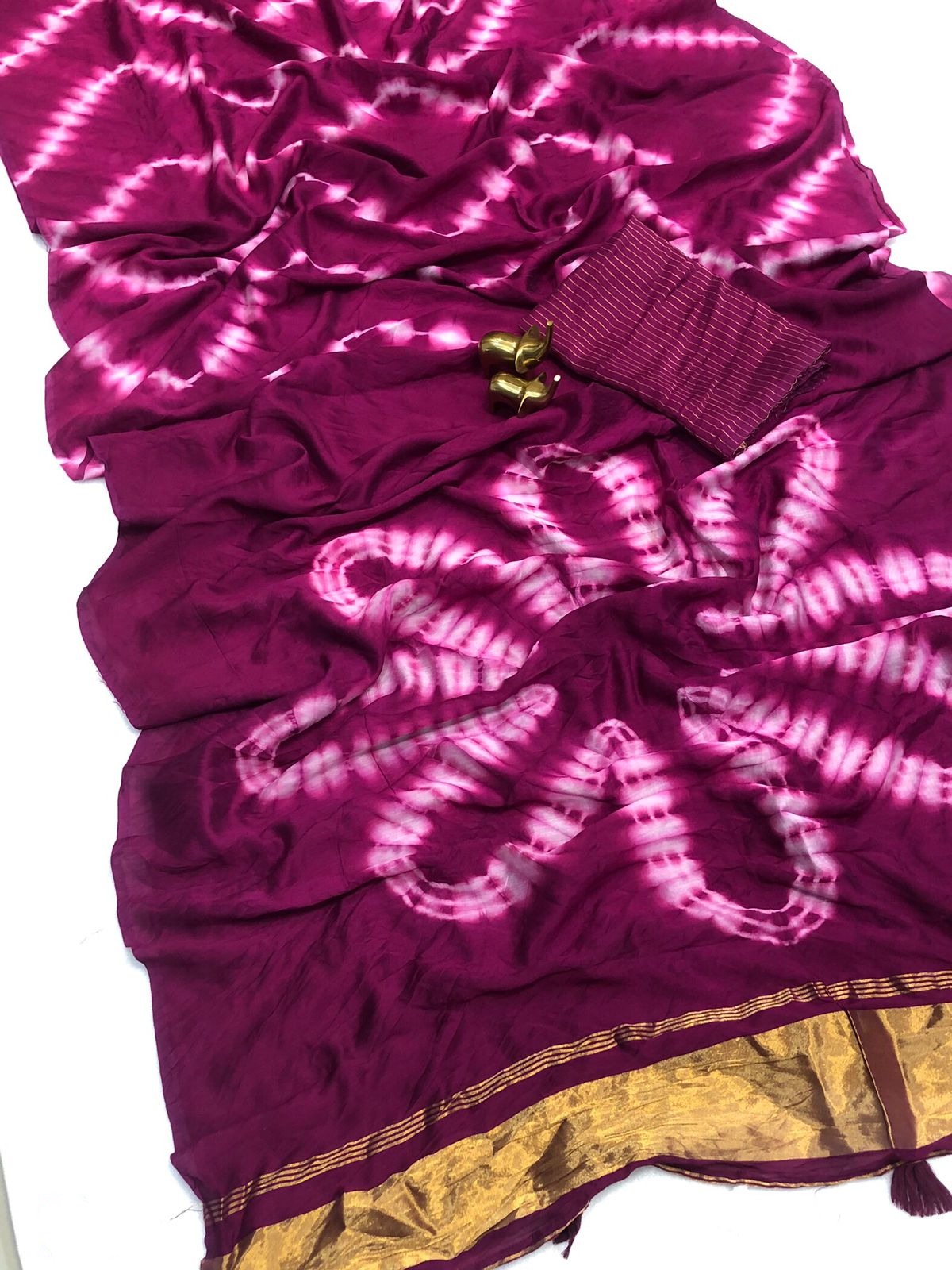 Mono-cotton silk saree with heavy zari lagdi pallu 20514N