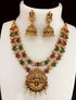Multicolor Double Layer Laxmi Necklace 10839N - Griiham