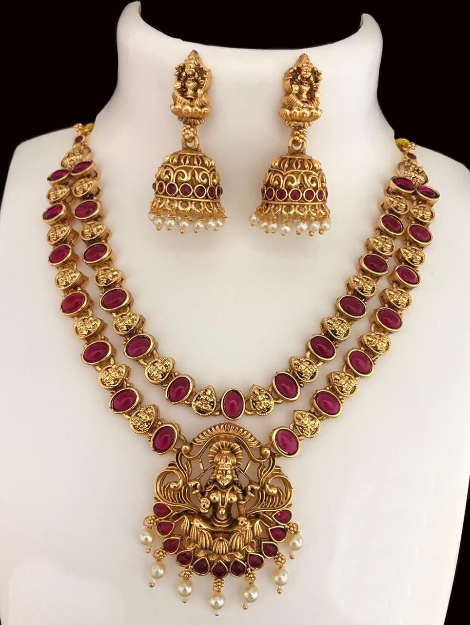 Multicolor Double Layer Laxmi Necklace 10839N