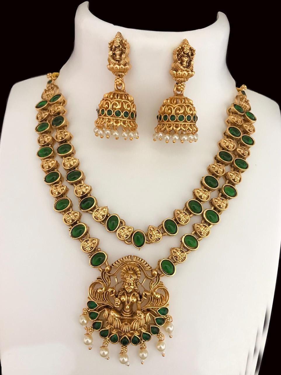 Multicolor Double Layer Laxmi Necklace 10839N