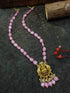 Premium CZ Pendant with Natural Stone Mala
