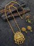 Gold Plated Laxmi Long Necklace Set