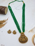Gold plated Premium Simple Necklace with Crystal Mala