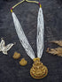 Gold plated Premium Simple Necklace with Crystal Mala