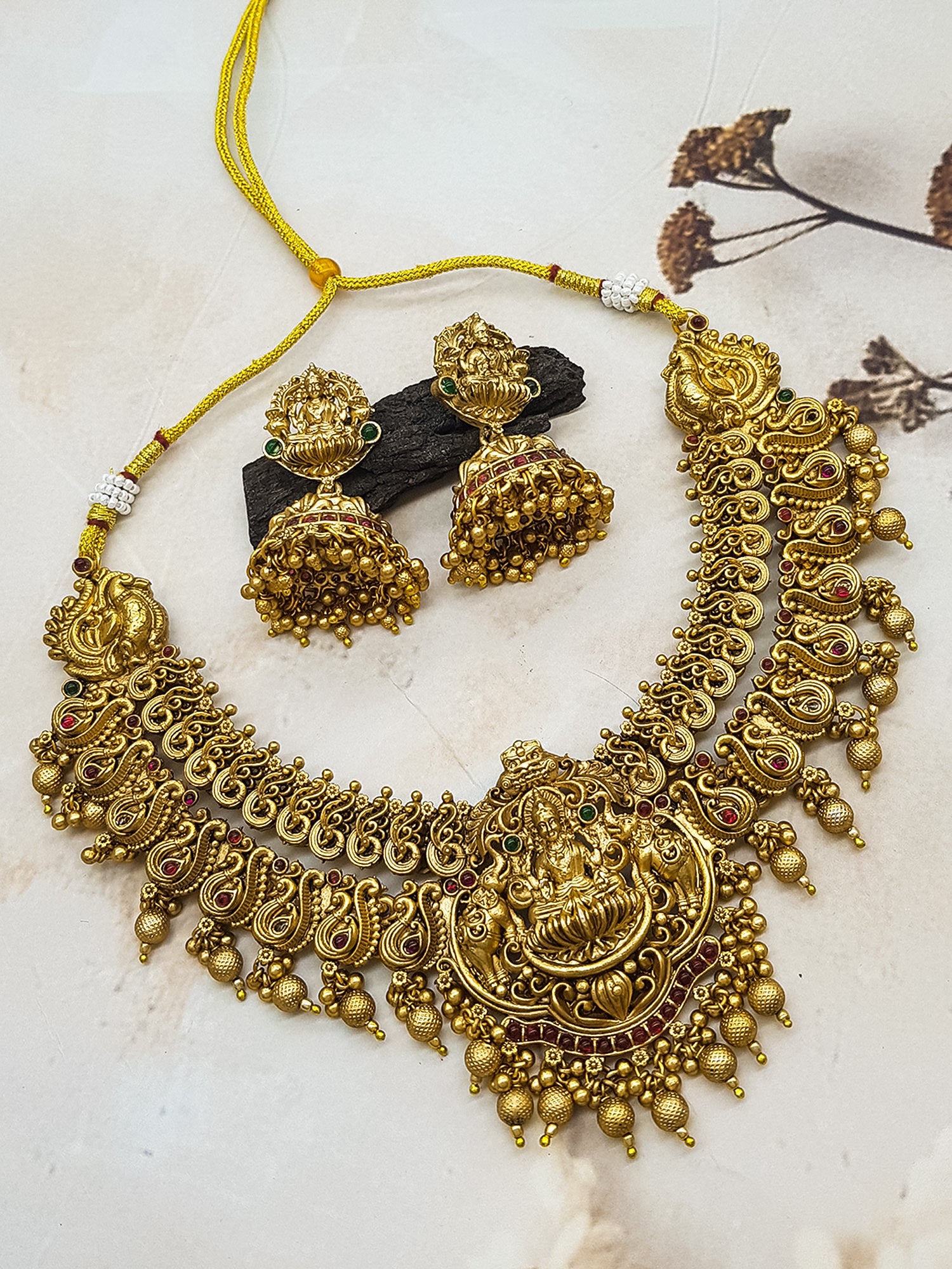 Premium Classic Temple Necklace Set