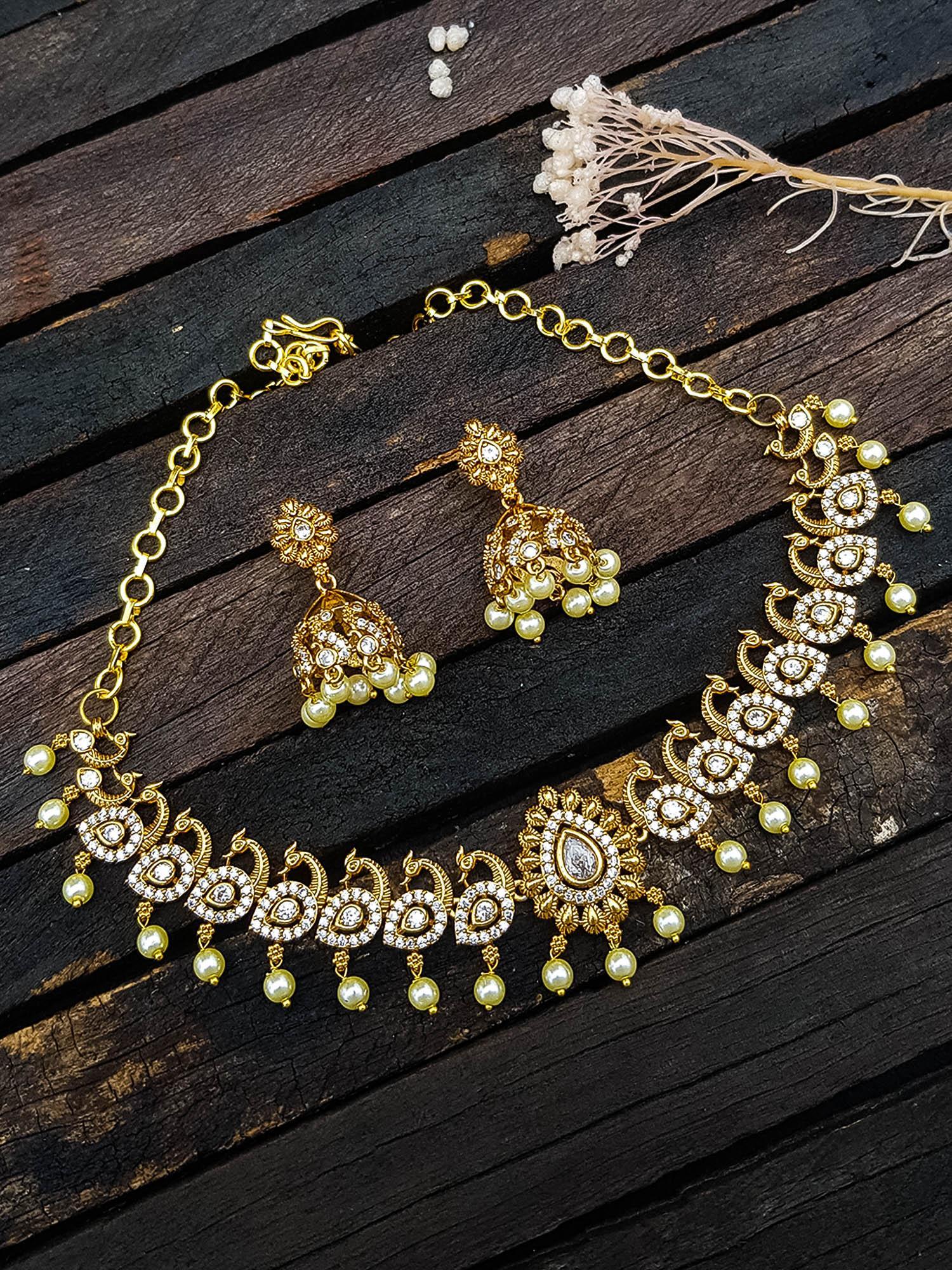 Premium Cz Stone designer Necklace set