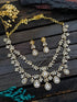 Premium Cz Stone double line Necklace Set