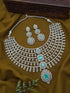 Silver plated/ white Gold Plated Classic Zercon cz Necklace Set  bridal