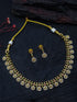 Premium Sayara Collection Trendy design CZ Short Kasu Necklace Set