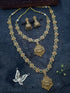 Gold Plated Laxmi Necklace Combo Set