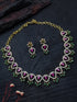 Premium Sayara Collection Trendy CZ Short Necklace Set