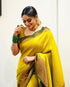Naylon Semi-silk With extra ordinary jari work with Rich pallu saree 14153N