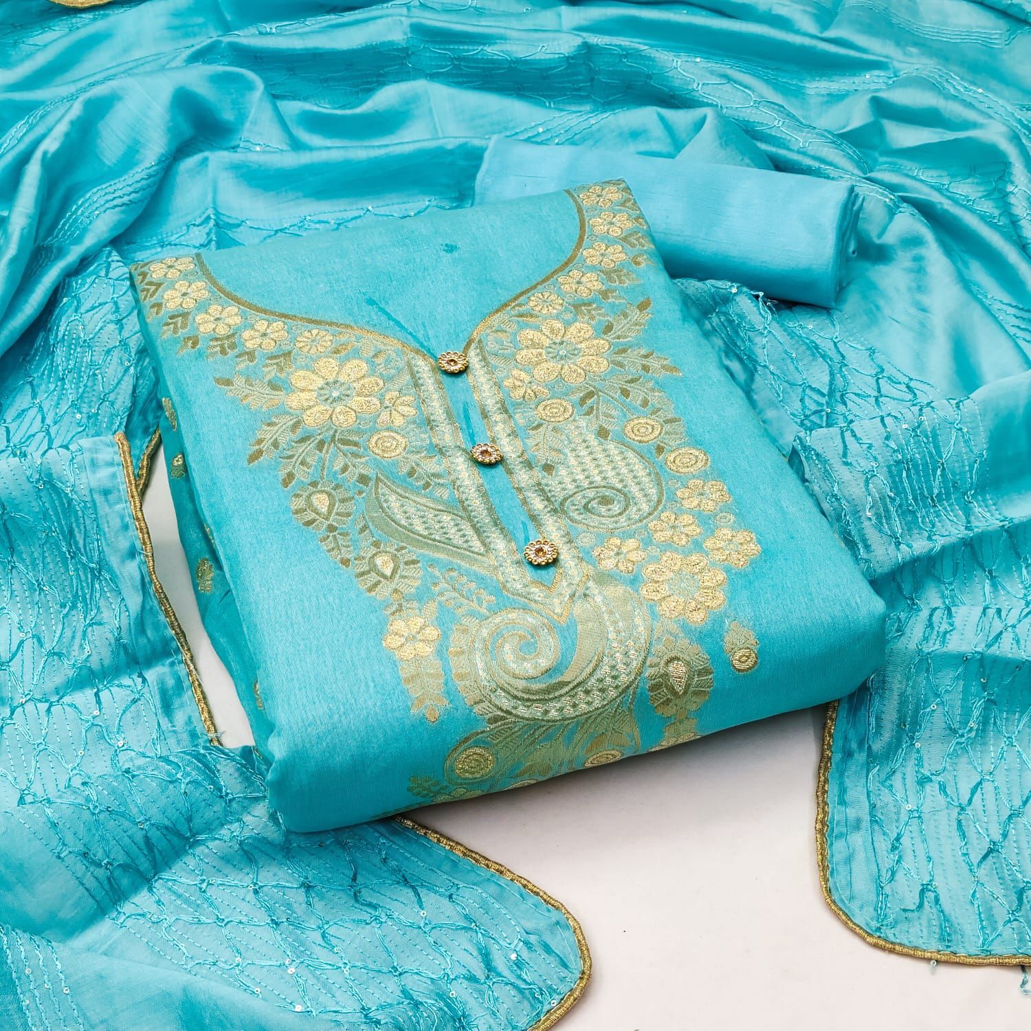 ORIGINAL BANARSI ZEQUARD  Dress Material Suit For Women14278N