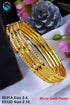 One gram gold set of 4 bangles daily wear bangles B2UG11-120-5531A