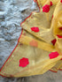 Organza saree with viscose embroidery thread work 21113N