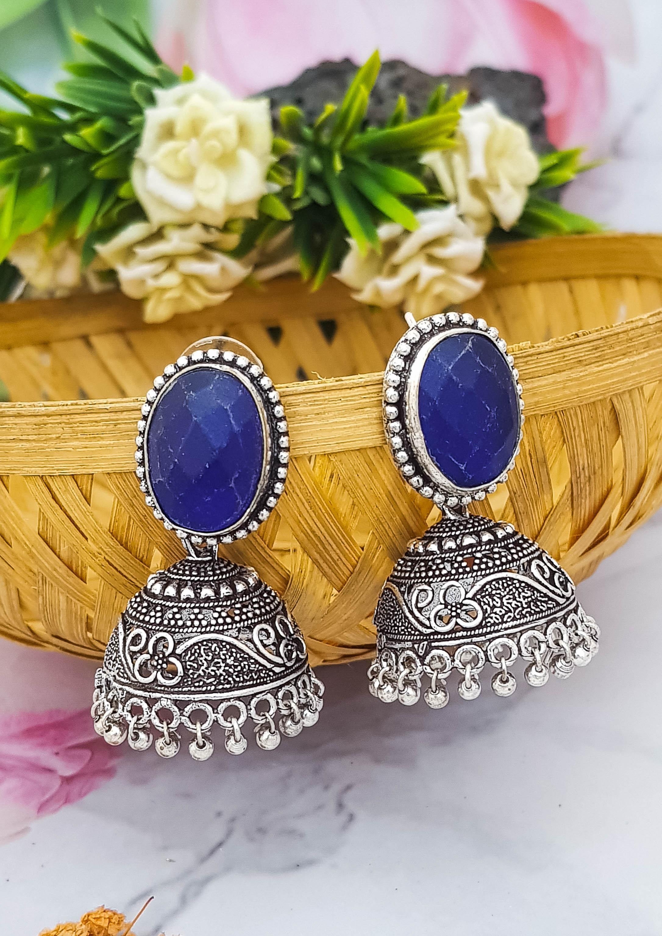 Oxidised jhumki 19241N - Griiham