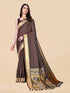 Paithani Semi silk saree with Gold zari weaving motifs and Rich Zari weaving 20726N