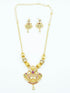Premium 24KT Microgold finish Multi Colour stones Pendant chain set - Griiham