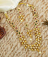 Premium Antique Gold Finish Floral pattern navratna stones 10618N - Griiham