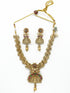 Premium Antique Gold Finish Laxmi motif with Leaf Pattern 10950n