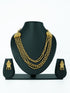 Premium Antique Gold Finish Necklace set 12862N
