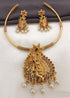 Premium Antique Gold Finish Necklace set 5234N - Griiham
