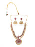 Premium Antique Gold Finish Ruby/Emerald Floral motif 10968n