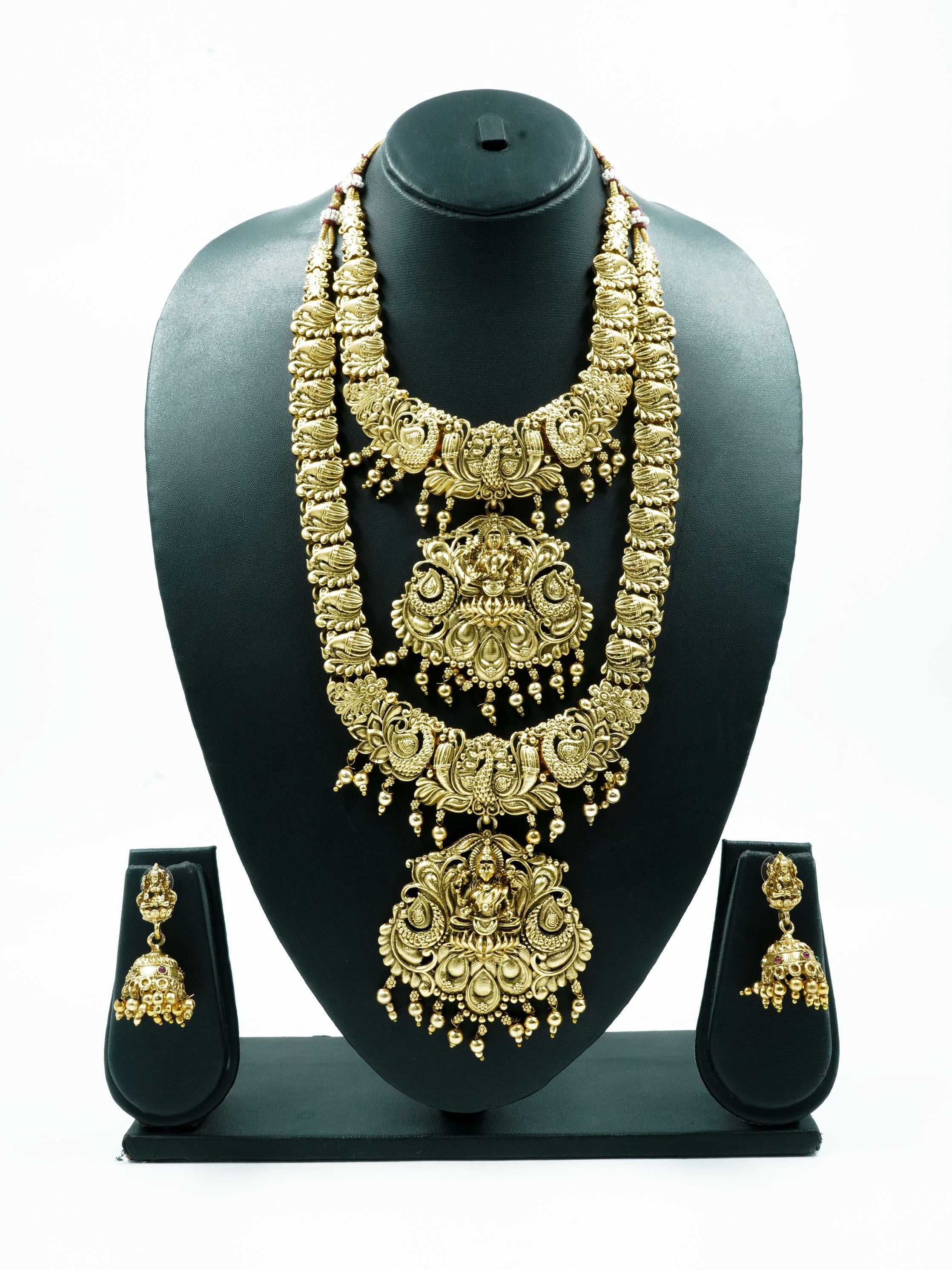 Premium Gold Finish Best Seller Bridal Set Combo 13059N