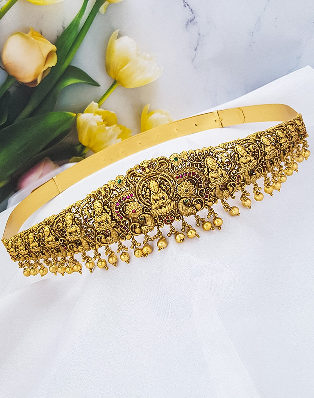 Premium Gold Finish Bridal Vadanam/Vodiannam/waistbelt 17039N