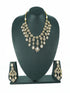 Premium Gold Finish Designer CZ Stones Necklace Set 16195N - Griiham