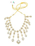 Premium Gold Finish Designer CZ Stones Necklace Set 16195N