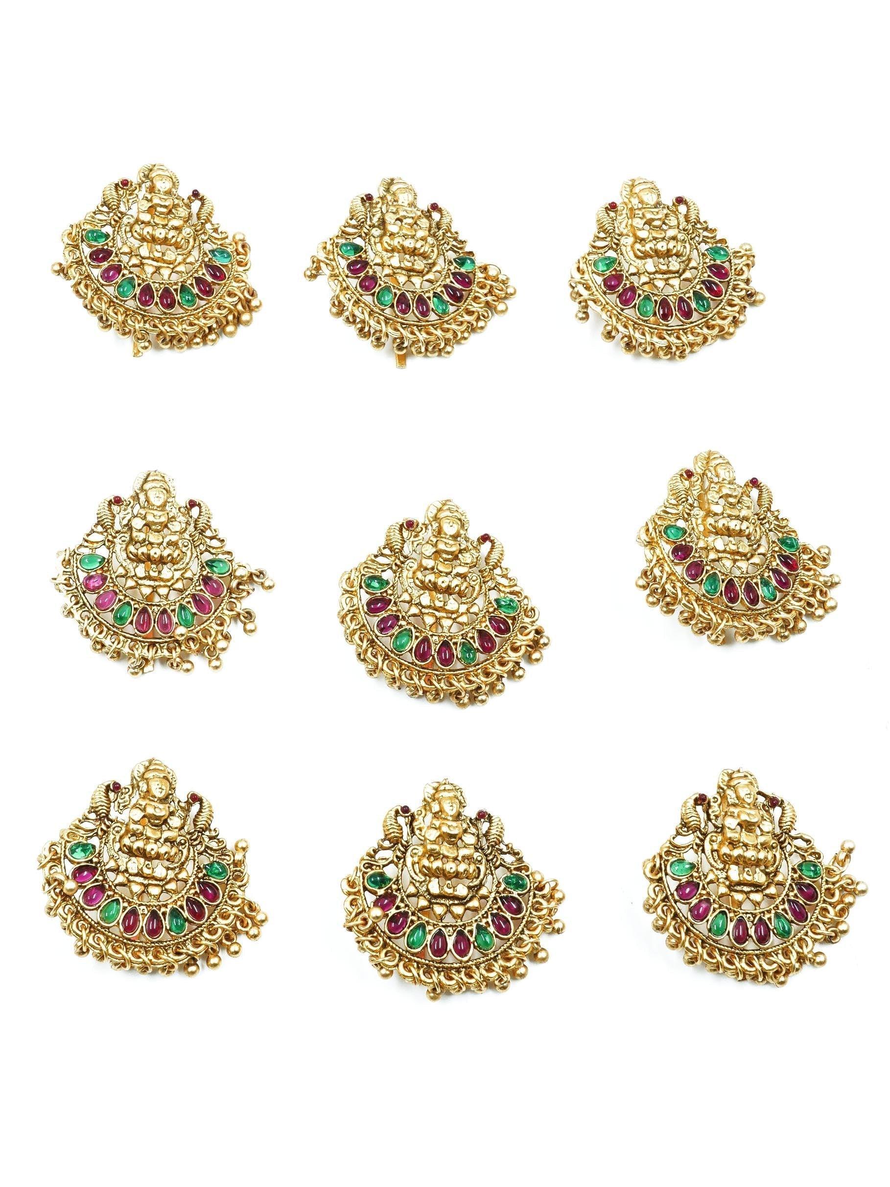 Premium Gold Finish Full Bridal Set Combo 16204N - Griiham