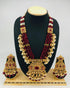 Premium Gold Finish LCT Stones Rani Long Hara Set 10938n - Griiham