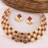 Premium Gold Finish Layered Coin Laxmi Necklace set 9372N - Griiham