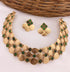 Premium Gold Finish Layered Coin Laxmi Necklace set 9372N - Griiham