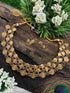 Premium Gold Finish Layered Coin Laxmi Necklace set 9372N - Griiham