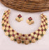 Premium Gold Finish Layered Coin Laxmi Necklace set 9372N - Griiham