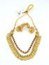Premium Gold Finish Layered Coin Laxmi Necklace set 9418N - Griiham