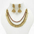 Premium Gold Finish Layered Coin Laxmi Necklace set 9418N - Griiham