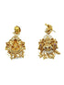 Premium Gold Finish Long Laxmi Hara Necklace Set with Pearl mala and CZ Stones - Griiham