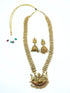 Premium Gold Finish Long necklace set 12279N - Griiham