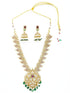 Premium Gold Finish Medium Mango Stone necklace 10765N - Griiham