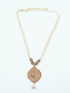 Premium Gold Finish Necklace set with Kemp Stones perfect for giftin - Griiham