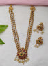 Premium Gold Finish Peacock Necklace set 20788N - Griiham
