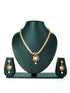 Premium Gold Finish Peacock Necklace with CZ Stones in diff colours 12889N