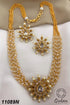 Premium Gold Finish Pearl multilayer Necklace set 11080N