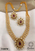 Premium Gold Finish Pearl multilayer Necklace set 11080N