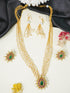 Premium Gold Finish Pearl multilayer Necklace set 11080N