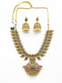 Premium Gold Finish Sayara Collection CZ Studded Bridal Necklace Set 11406N - Griiham