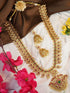 Premium Gold Finish Sayara Collection CZ Studded Long Bridal Necklace Set 11405N - Griiham